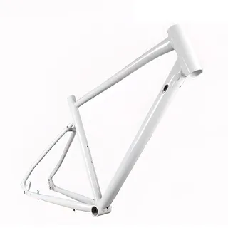 QUYCOIU 700c Rennradrahmen 47/52 cm Aluminiumlegierung Scheibenbremsrahmen Halb Interne Verlegung Für Offroad-/Gravel-/Rennradrahmen Gewicht 1870G(White,52cm)