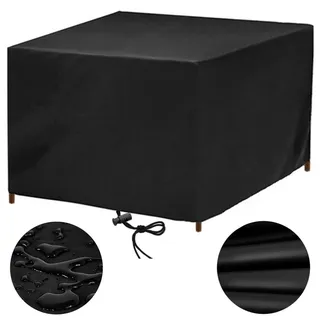 Gartenmöbel Abdeckung Wasserdicht 50x50 Abdeckung Gartenmöbel Winterfest 420D Schutzhülle Abdeckplane Gartenmöbel Gartentisch Abdeckung Abdeckhaube Gartenmöbel für Tische Stühle, Anti-UV 50x50x50cm