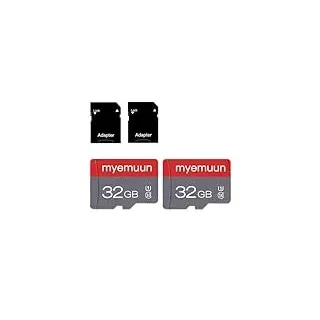 Zwei Speicherkarten TF Karte 32GB mit Adapter, C10 UHS-I A1 für Kamera/Smartphone/Drohnen/Fahrrekorder/Sportkamera (2 x 32GB)