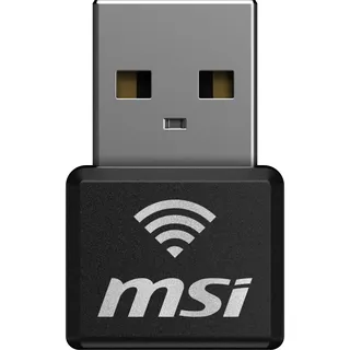 MSI AX1800 Nano WiFi USB-Adapter - Für PC/Laptop, WiFi 6 Dual-Band 2.4G/5G WLAN Empfänger-Adapter für Desktop-PC, Reisegröße, Unterstützt Windows 11,10