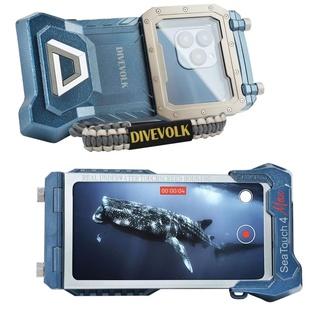 Divevolk - SeaTouch 4 MAX Smartphonegehäuse - Blau