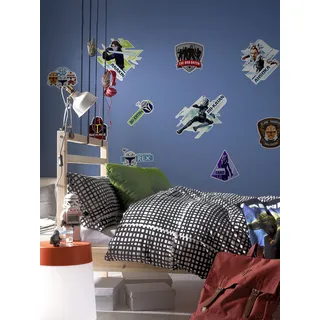 KOMAR Dekosticker Clone Wars Badges 100 x 70 cm