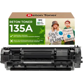 [Mit Wiederverwendeten Original-Chip] Reton Toner kompatibel für HP 135A W1350A 135X für HP Laserjet MFP M234dw M234dwn M234sdw M234sdn M209dwn M209dw / Keine Funktion beim Contract DRUCKER
