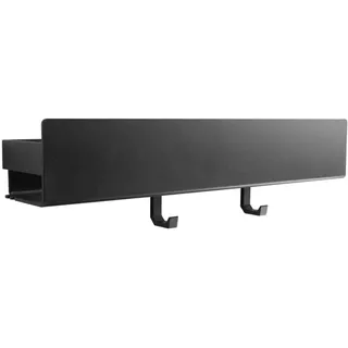 Designfabrik Hamburg Duschablage Schwarz, Metall, Rechteckig, 42x8x9 cm, Badezimmer,,Duschregale & Duschablagen
