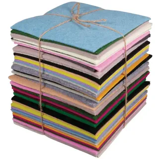 buttinette Filz Mix bunt 15 x 15 cm 500 g