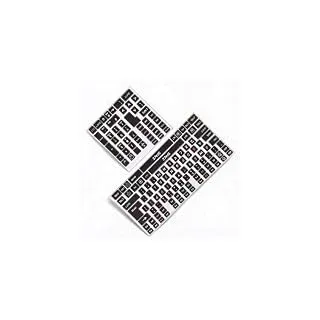 Sxhlseller 2 Stück Ersatz-Aufkleber für Englische Tastatur, PVC, Dekorativ, verschleiß- und Kratzfest, Aufkleber für Englische Tastatur, Geeignet für die Meisten Mechanischen Tastaturen