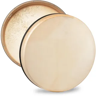 Schlagwerk RTS51CD Coast Drum Rahmentrommel - ocean drum groß ⌀ 50 cm / 20 Zoll erzeugt Meeresrauschen ohne Elektrik, für Entspannung und Meditation, Ziegenfell, stimmbar - Wellensound Effekt