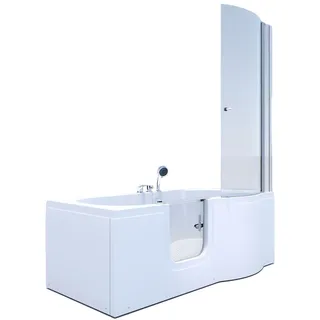 AcquaVapore Seniorendusche und Badewanne mit Tür S12d-l-ec Dusche 170x85cm