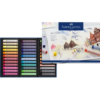 Faber-Castell Pastellkreide 36 St. Blau/Mehrfarbig