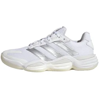 adidas Damen Stabil 16 Indoor Shoes Sportliche Schuhe, Cloud White/Silver Metallic/Grey One, 49 1/3