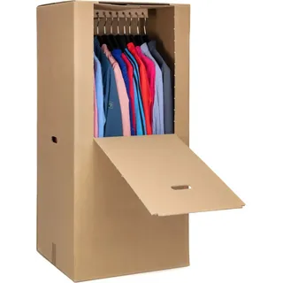 3 Kleider-box Kleiderkarton Kartons Umzugskartons Umzug - Braun