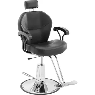 Physa Friseurstuhl Kopf- und T-Fußstütze 52 64 cm 150 kg neigbar schwarz - Friseurstühle physa