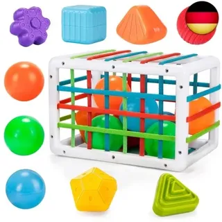 Montessori Spielzeug ab 6-12 Monate 1 2 3 Jahr, Spielzeug ab 1 Jahr