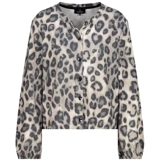MONARI Strickjacke mit Leoprint - 36 - 36
