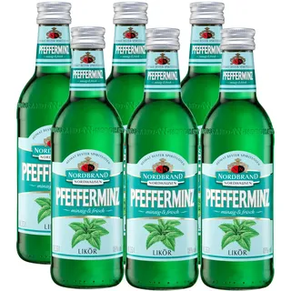 Nordbrand Nordhausen Pfefferminzlikör mit 18% vol. Alkohol (6 x 0,35L)