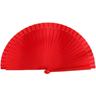 Modischer spanischer Fächer, eleganter Handfächer aus Holz, Vintage, einfarbig, faltbar, für Kostümpartys, Dekorationen