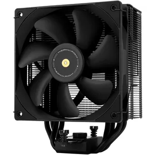 Thermalright Assassin Spirit 120 EVO DARK CPU-Kühler, 4 Heatpipes, 12cm PWM Quiet Fan CPU Luftkühler,1850 U/min Geschwindigkeit,Schwarzer Spitzenkühler,Unterstützung AMD AM4 AM5 & Intel 1700/1150/1200