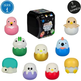 MegaLight Mini Lichter Eggy ́s Mystery Lights Dimmbar mit Akku 9-fach Sortiert