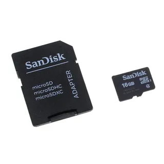 Speicherkarte SanDisk microSD 16GB f. Sony Ericsson CK15 / CK15i