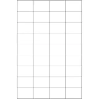 Wasserlösliche Etiketten 48,3 x 32,7 mm(Anzahl Bögen /VPE: 50)