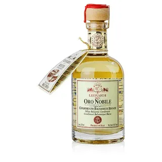 Leonardi: Balsamico Bianco "Oro Nobile", 4 Jahre, Eichenholzfass, 250 ml