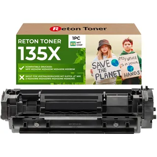 [ MIT Recycelten Original-CHIP] Reton Toner kompatibel für HP 135X W1350X für HP Laserjet MFP M234dw M234dwn M234sdw M234sdn M209dwn M209dw / Keine Funktion beim Contract DRUCKER