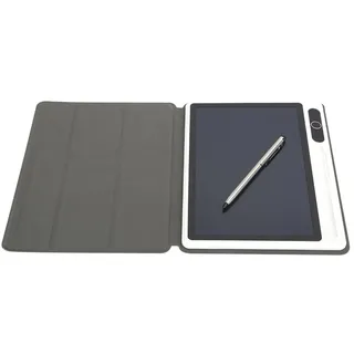 Digitales Notizbuch, Digitales Notizbuch mit Stift mit 9 -Zoll -Geschäftsbedarf Handmalwerkzeug Smart Notebook für Frauen Mann Elektronischer Notizblock LCD -Tablet (schwarz (mit Lederetui)) (Rot