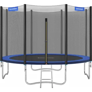 Songmics Trampolin 305 cm inkl. Sicherheitsnetz schwarz/blau