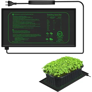LUCKYLUX Heizmatte Pflanzen- Schnelle Erwärmung, Feuerschutz, Wärmematte zur Keimung und Temperatur-Regulierung, ideal für Sämlinge, Haustiere und Reptilien 20,75"x10" Zoll, 21Watt