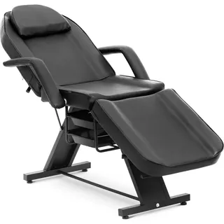 Physa Kosmetikliege 180 x 58 x 68 cm - 150 kg schwarz Behandlungsliege Kosmetikstuhl