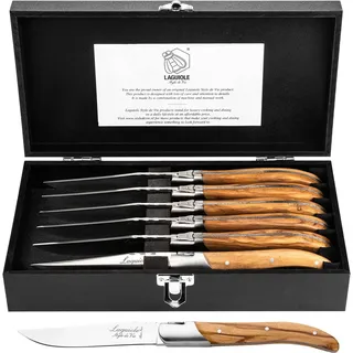 Laguiole Style de Vie Laguiole Messerset 6-tlg. Olivenholz