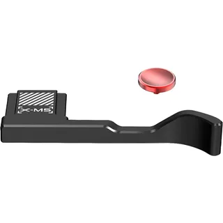 SZZCNOX XM5 Metall Daumengriff für Fujifilm XM5 Kamera, Daumenstütze Anti-Rutsch-Griff mit Hot Shoe Shutter Cover Protector für Fuji FUJIFILM X-M5 Kamera, mit Anti-Kratz-Silikon-Pad (Schwarz)