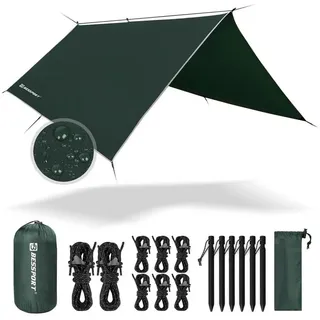 luxuskollektion Bessport Zeltplane Camping Tarp 3m x 3m Wasserdicht PU3000mm