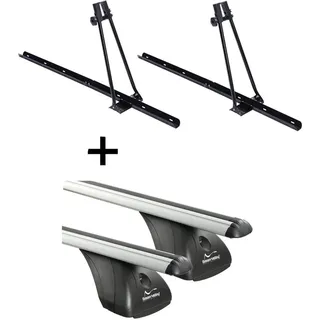 2x Fahrradträger ORION + Dachträger VDP kompatibel mit für Skoda Octavia III 4 Türer ab 2013