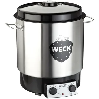 Weck WAT 25 Einkochautomat 1800 Watt mit Uhr, Edelstahl 18/10, 230 Volts, Metallic