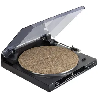 Kork-Deko.de Plattenspieler-Auflage aus Gummikork – 12 Zoll Slipmat Radioplattenspieler schwarz
