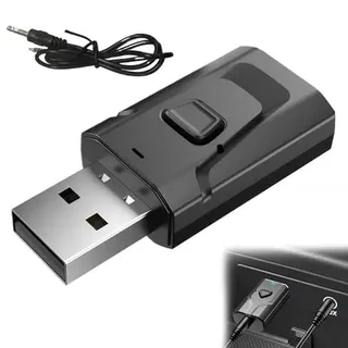 USB Bluetooth Sender Audio TV Adapter, 2-in-1 Bluetooth Sender Empfänger mit Klinke 3,5 für TV/PC/Auto/Lautsprecher/Kopfhörer/Heimstereo