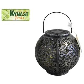 kestek Solar Laterne Metalloptik 18 x 17 cm inkl. Akku grau