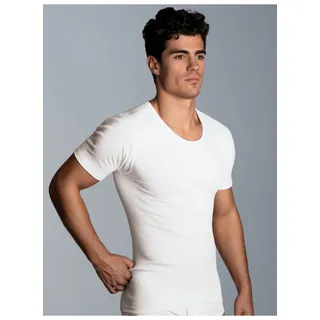 TRIGEMA Unterhemd "TRIGEMA Unterhemd Feinripp im Doppelpack", Herren, Gr. 7, 2 Stk., Normalgrößen, weiß, 100% Baumwolle (Bio-Baumwolle kbA), Unterhemden Unterhemd
