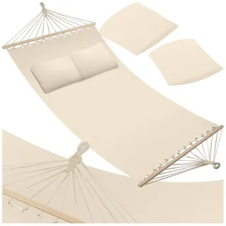 Tectake Hängematte 230 x 145 cm Beige