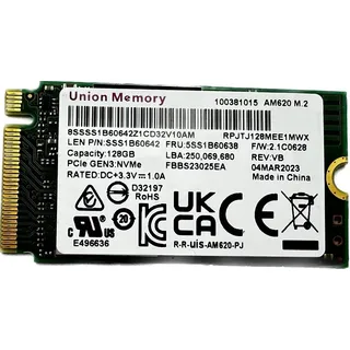 Union Memory AM620 128GB M.2 NVMe SSD PCIe 3.0 x4 2242