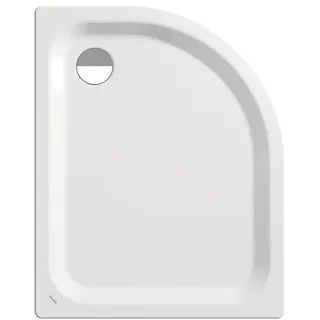 Kaldewei Zirkon Viertelkreis-Duschwanne 90 x 75 x 3,5 cm Stahl-Emaille Alpinweiß (455600013001)