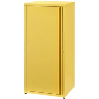 [en.casa] Burlöv Aktenschrank 88 x 40 x 35 cm Gelb