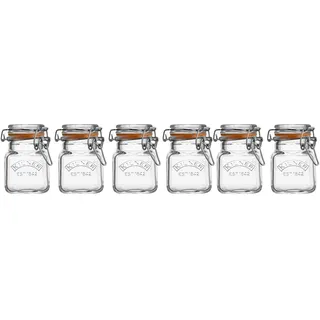 Kilner Gewürzgläser 6er Set in Holzkiste