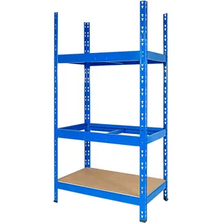 BRB Reifenregal mit 2 Reifenebenen, 1 Ablageebene, Stecksystem, BxTxH 800x500x1600 mm, für Reifen bis Ø 680 mm