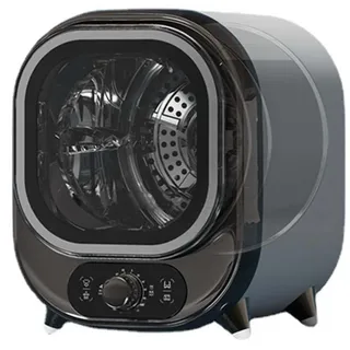 XFQZJG Tragbarer Kondensationstrockner, klein, 5 kg Fassungsvermögen, kompakter Schleudertrockner, belüftete Trocknung, 0,8 kg Ladung, energieeffizient, ideal für kleine Räume