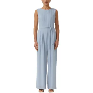 s.Oliver Regular Fit Jumpsuit mit Viskosefutter, Rauchblau, 34