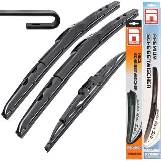 RECAMBO Scheibenwischblätter Scheibenwischer für Mitsubishi Space Star, BJ 1998 - 2005 schwarz