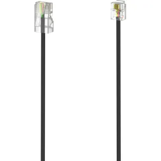 Hama DSL Anschlusskabel [1x RJ11-Stecker 6p4c 3 m Schwarz