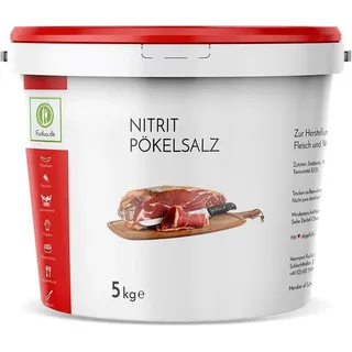 Nitritpökelsalz 5 kg Eimer | Hochwertiges Pökelsalz für Fleisch & Wurstwaren | Optimale Haltbarkeit & Farbe beim Pökeln, Räuchern & Wursten